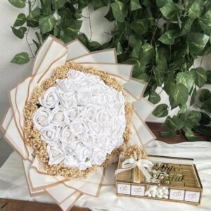 BEYAZ İSTEME BUKETİ 30 LU